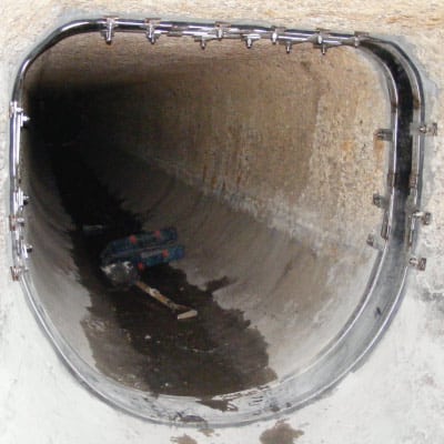 D-Shaped Culvert with a custom seal protecting its joint