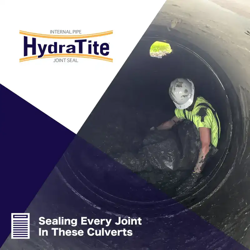 Many retaining bands laying near joints in a pipe , 'Sealing Every Joint In A Pipeline'