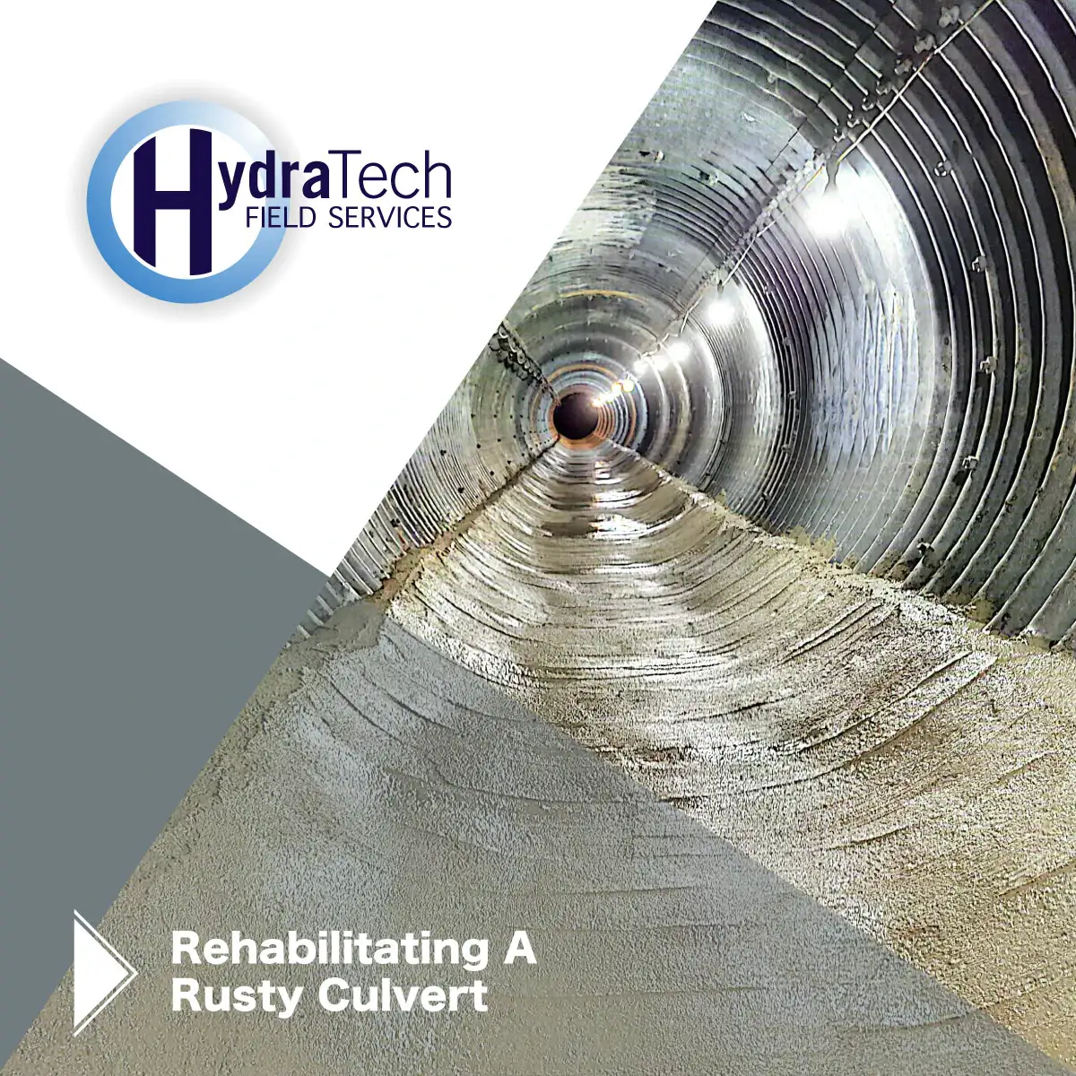 Culvert with a concrete coated invert, 'Rehabilitating A Rusty Culvert'