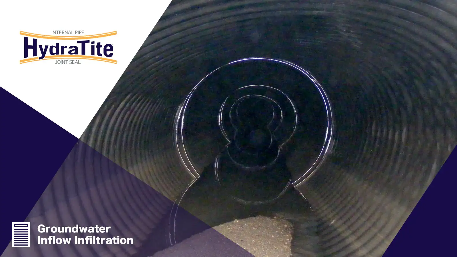 Long run of corrugated pipe, 'Groundwater Inflow Infiltration'
