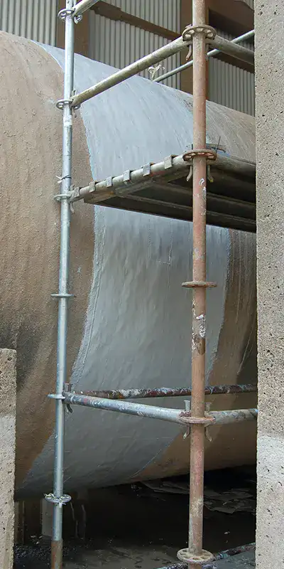 pipe repair wrap application