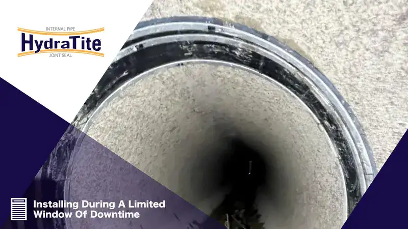 Retaining bands loosely placed over a rubber seal