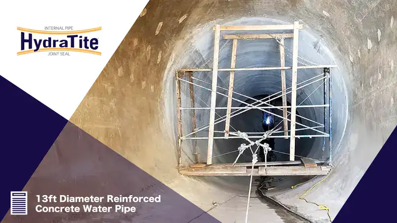 A field technician expanding a retaining band, 'Restoring A Century-Old Pipeline With HydraTite'