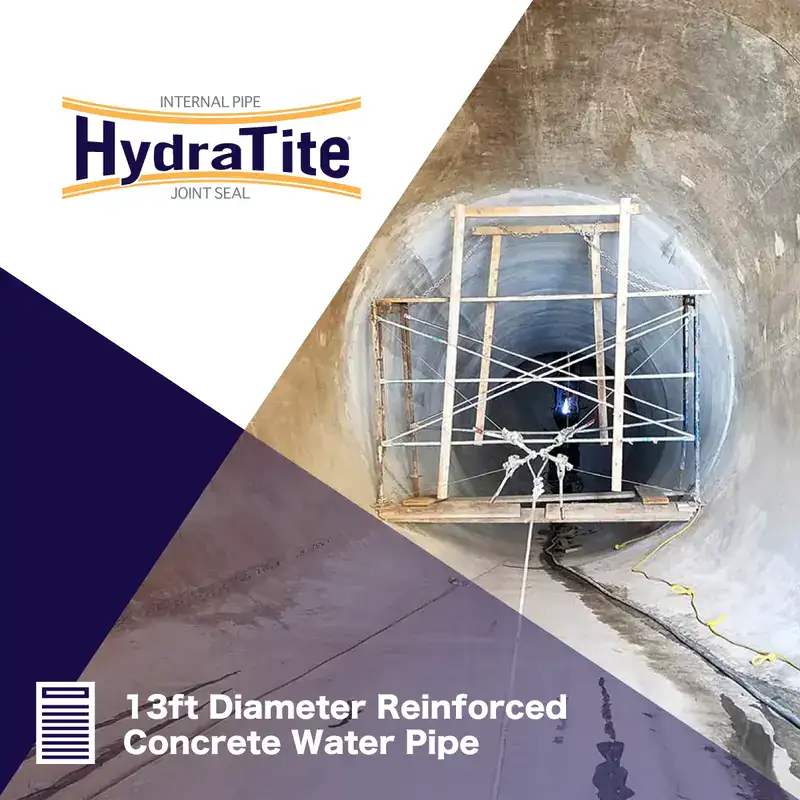 A field technician expanding a retaining band, 'Restoring A Century-Old Pipeline With HydraTite'