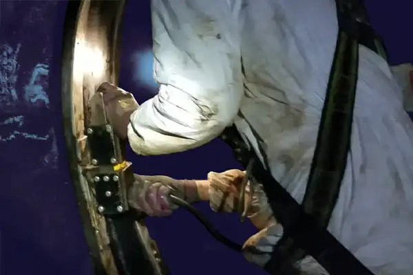 HydraTite being installed over a joint