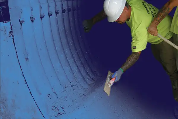 Spreading concrete