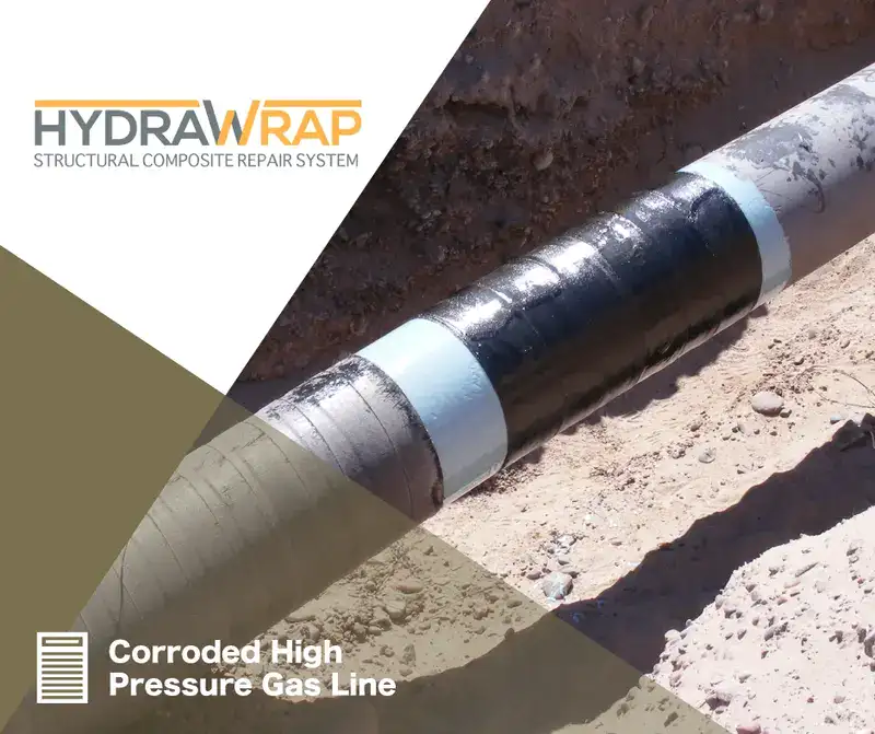 A field technician expanding a retaining band, 'Restoring A Century-Old Pipeline With HydraTite'