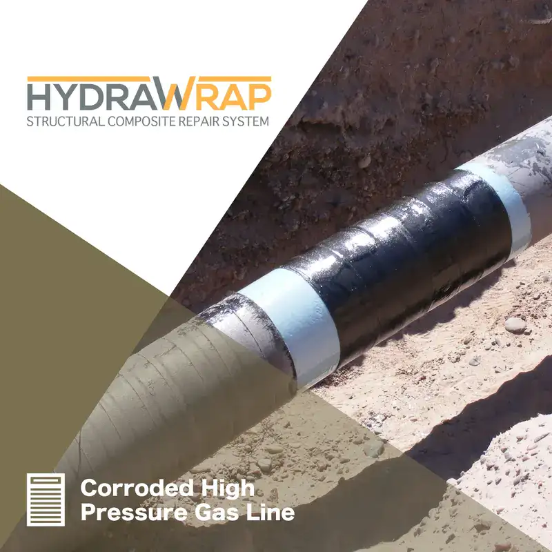 A field technician expanding a retaining band, 'Restoring A Century-Old Pipeline With HydraTite'