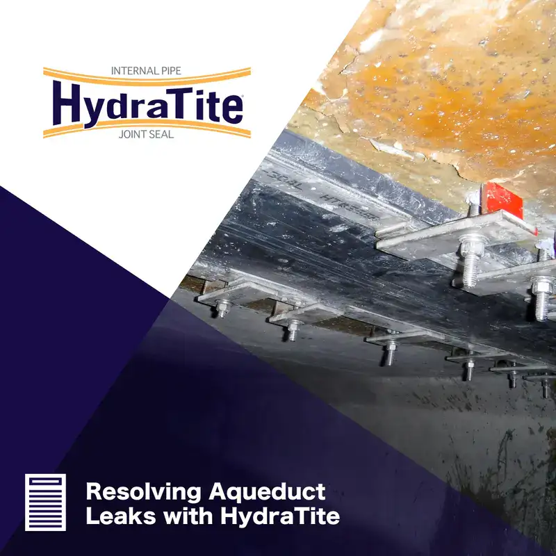 A field technician expanding a retaining band, 'Restoring A Century-Old Pipeline With HydraTite'