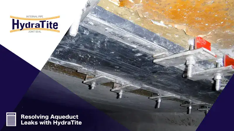 A field technician expanding a retaining band, 'Restoring A Century-Old Pipeline With HydraTite'