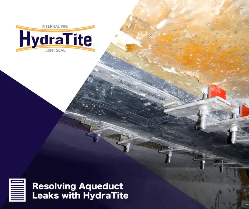 A field technician expanding a retaining band, 'Restoring A Century-Old Pipeline With HydraTite'