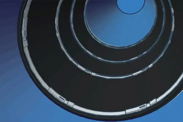 A rendering of interlocked seals installed in a pipe