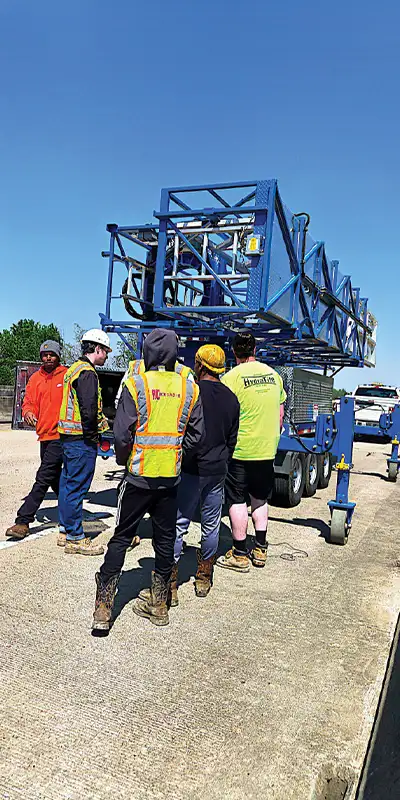 Preparing-to-repair-a-bridges-support Two HydraTite Installers