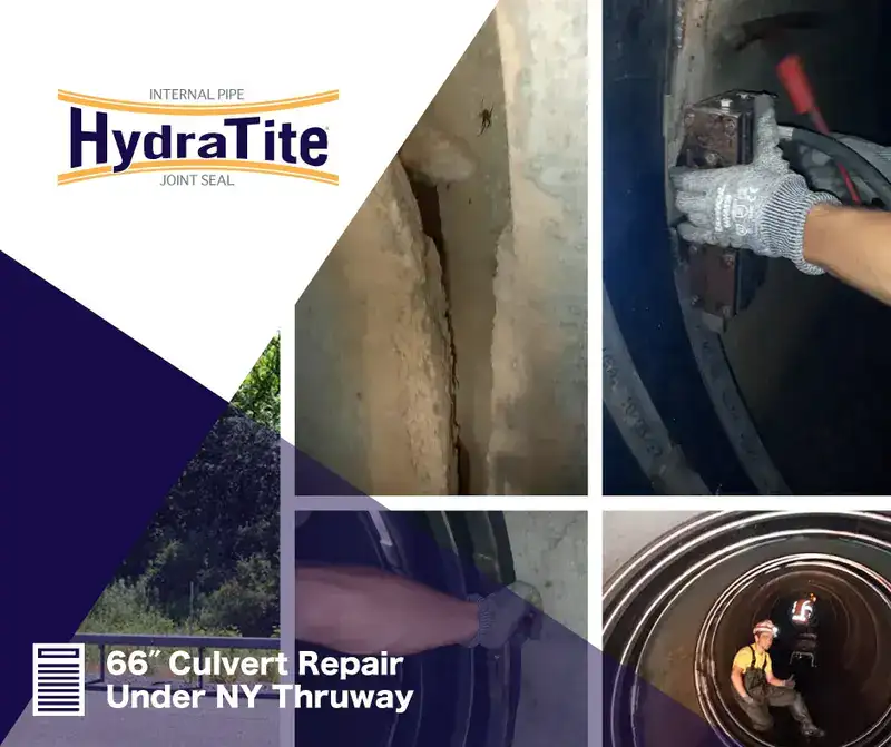 A field technician expanding a retaining band, 'Restoring A Century-Old Pipeline With HydraTite'