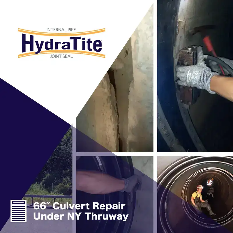 A field technician expanding a retaining band, 'Restoring A Century-Old Pipeline With HydraTite'