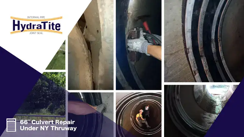 A field technician expanding a retaining band, 'Restoring A Century-Old Pipeline With HydraTite'