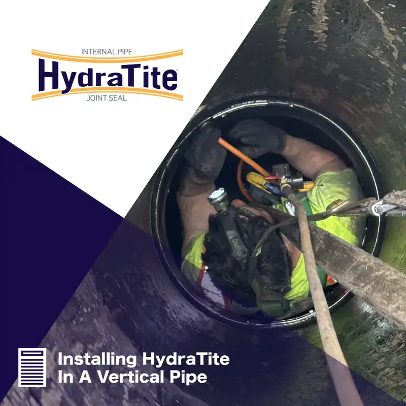 A 3d rendering of a HydraWrap weld repair on two pipes, 'Weld Repair, HydraWrap Clip'