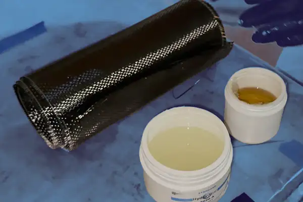 Carbon fiber fabric and epoxy