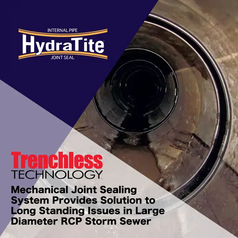 Inside a pipe that is full of water, 'Trenchless Technology'