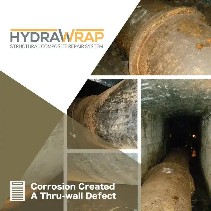 Inside a pipe that is full of water, 'Trenchless Technology'
