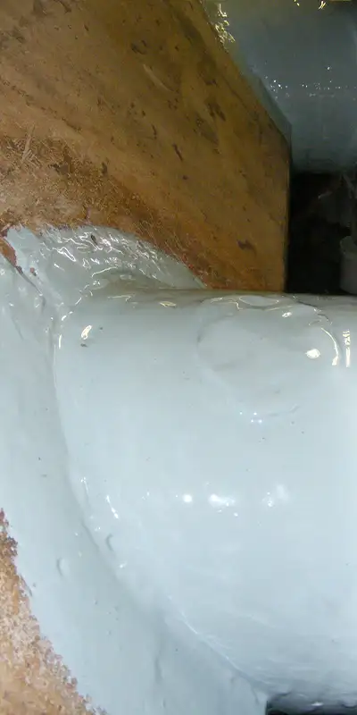 Three posts that have been damaged by weathering