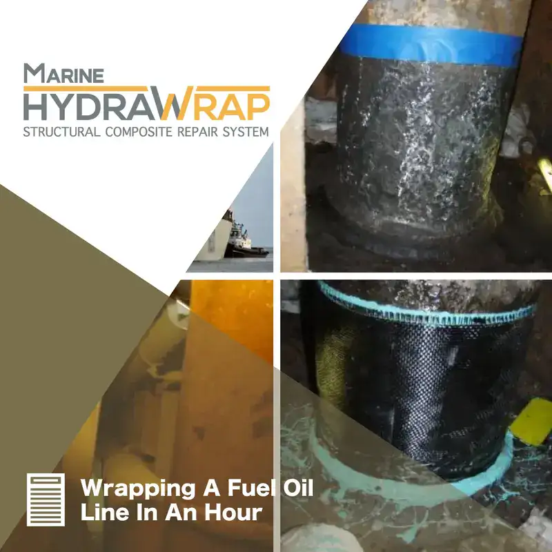 A HydraTite seal installed over a joint, 'Protecting A Municipality's Water Supply'