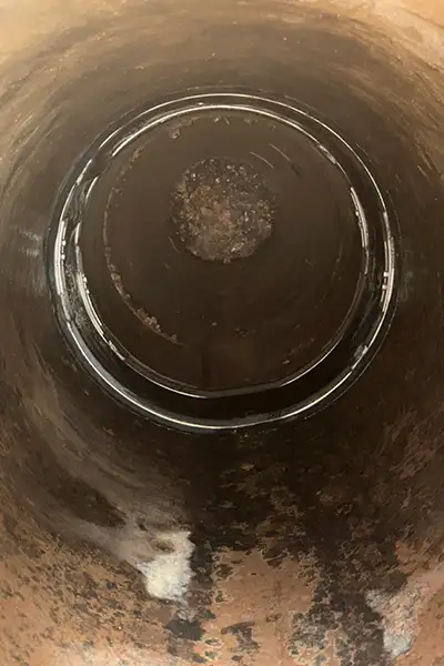 HydraTite, the internal pipe joint seal, installed over a joint to fortify it against leaks