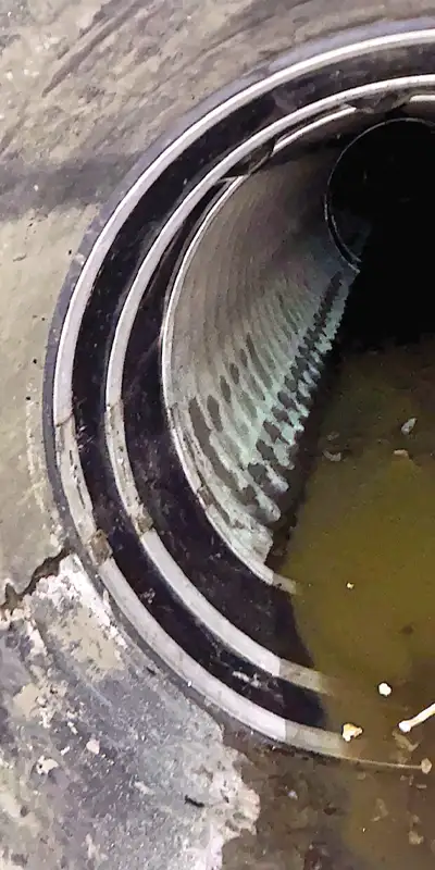 A HydraTite seal installed with three retaining bands