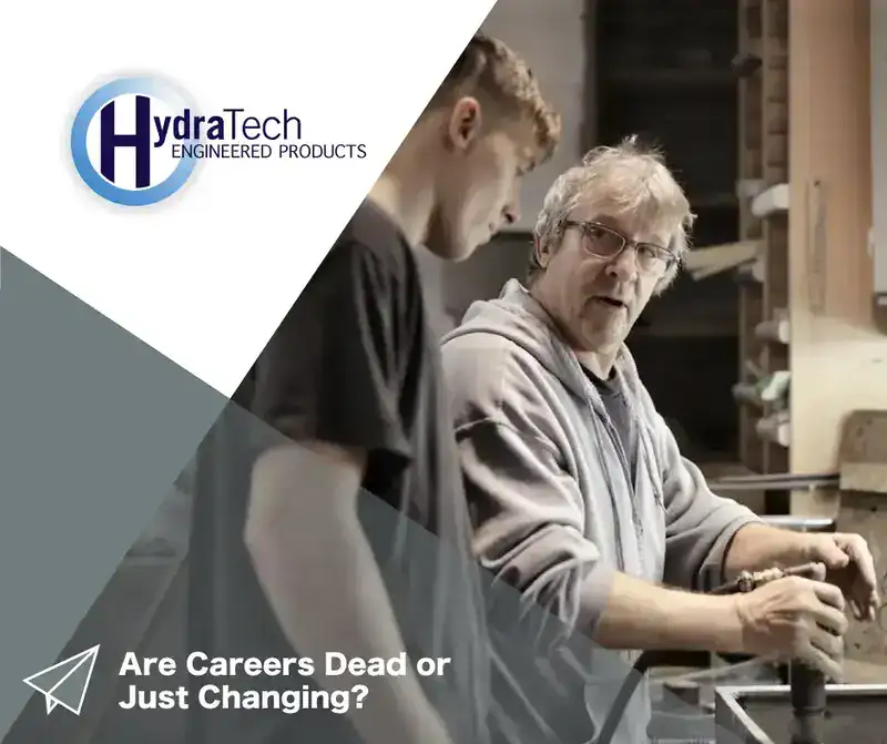 Two people working on something, 'Are Careers Dead or Just Changing?'