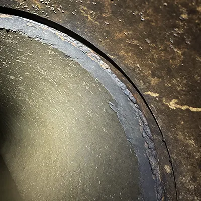 A Compromised Joint In A Raw Water Pipe