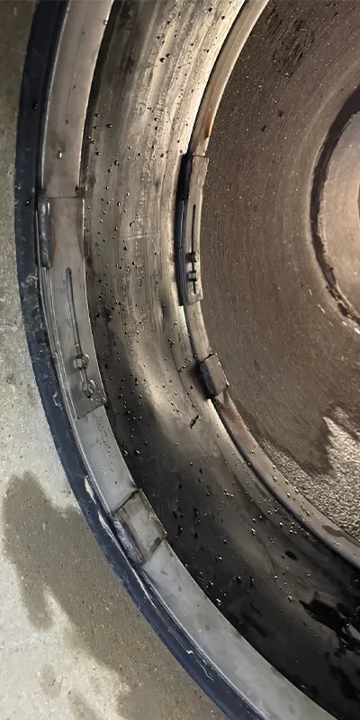 HydraTite Internal Pipe Joint Seal installed over a joint in a pipe, preventing leaks