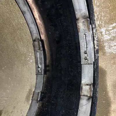 HydraTite Internal Pipe Joint Seal installed over a joint in a pipe, preventing leaks